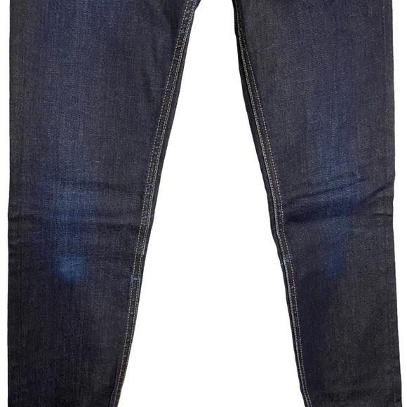 Rag & Bone Mid Rise Skinny Jean Harrow Dark Blue Wash 24 - Picture 7 of 16